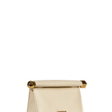 Borsa Le Sac Rond Carre in avorio 