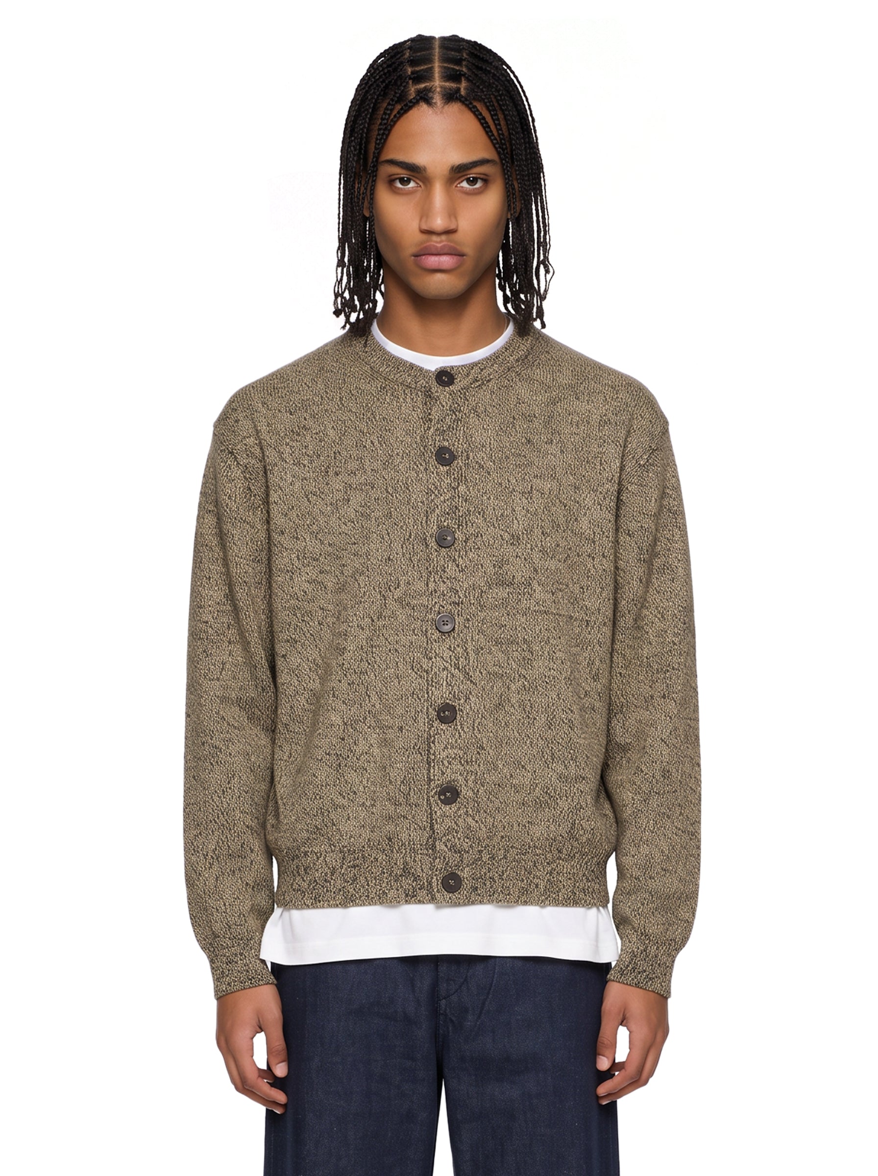 Cardigan Moulin in marrone 