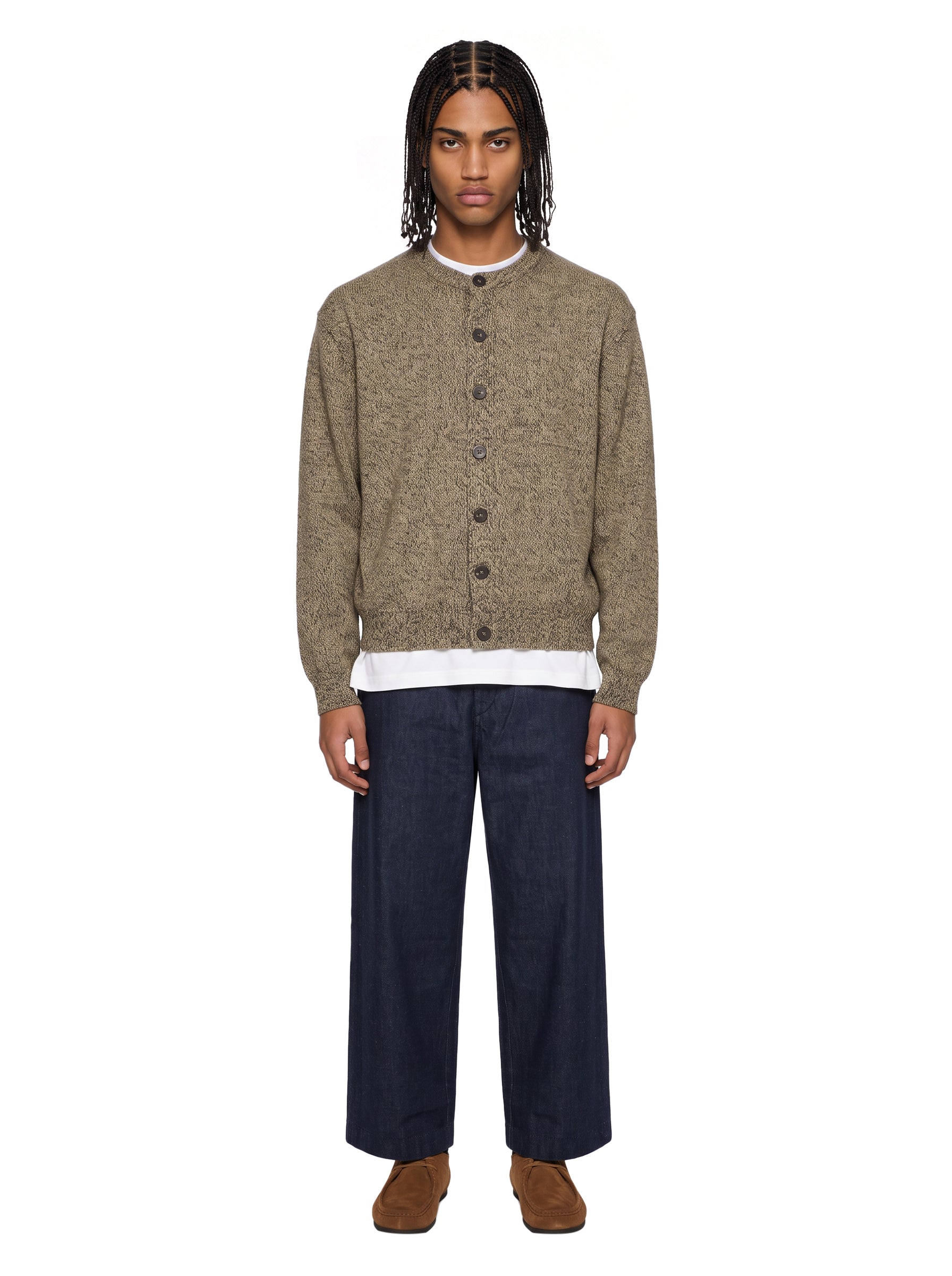 Cardigan Moulin in marrone 