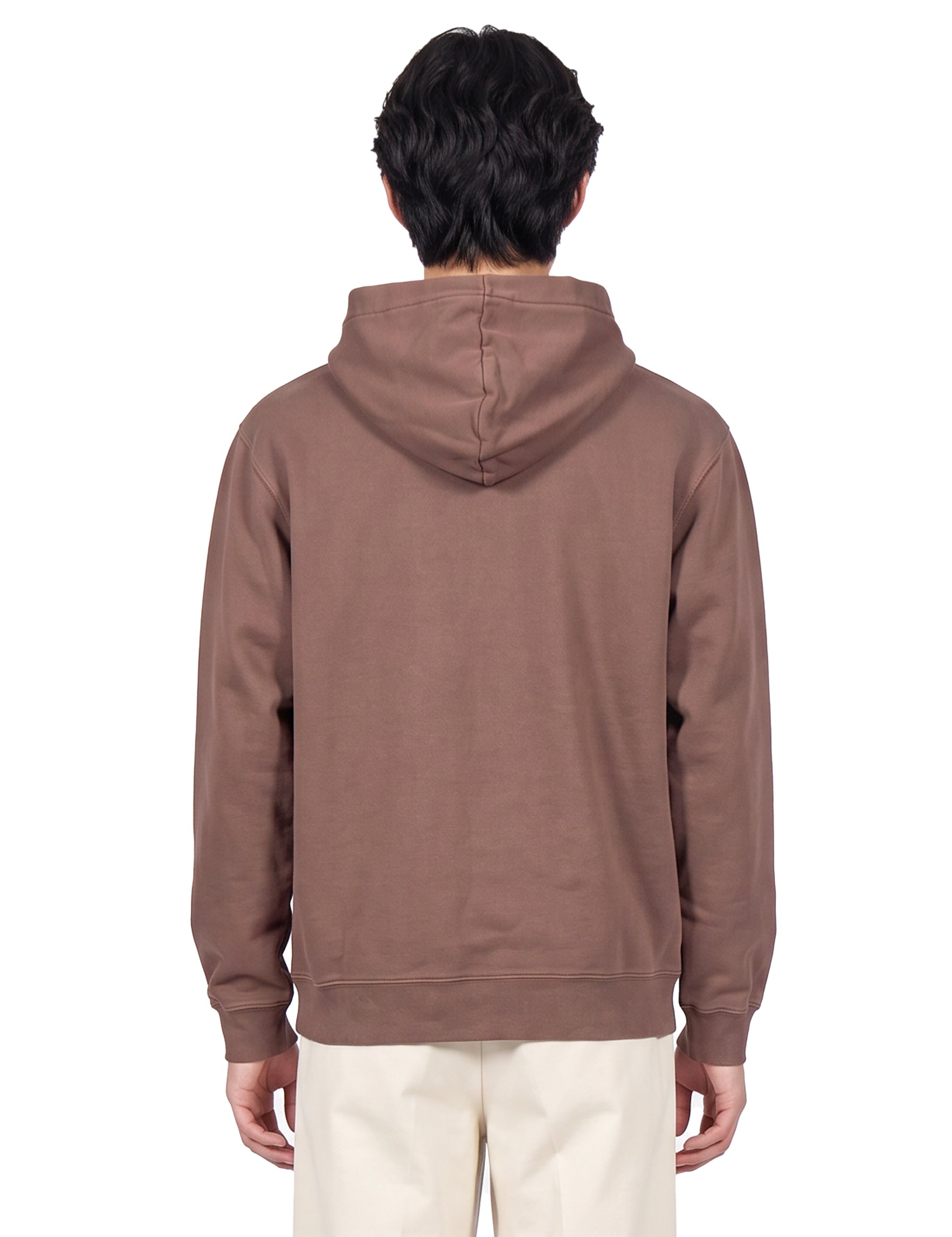 Felpa con cappuccio Gros Grain marrone 