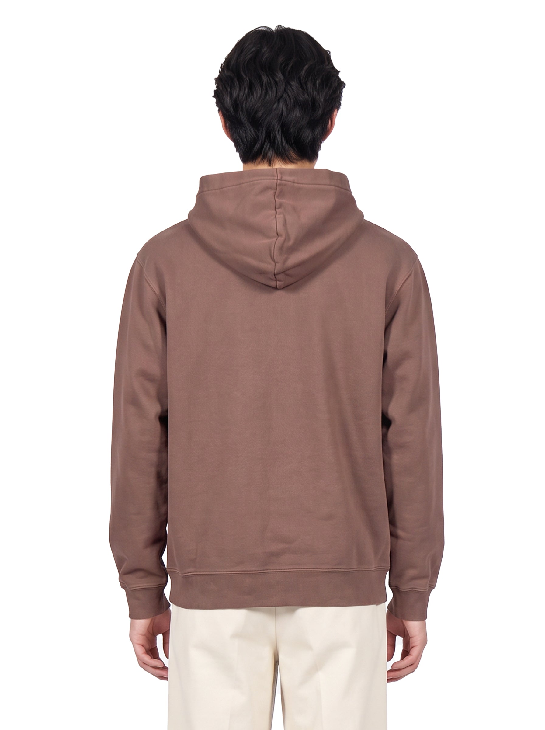 Felpa con cappuccio Gros Grain marrone 
