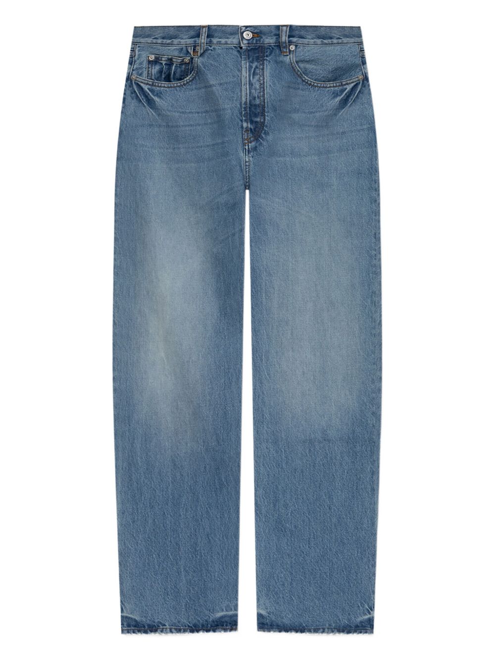 Jeans a gamba dritta Le De-nimes Droit in blu 