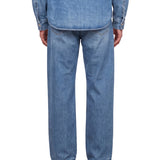 Jeans a gamba dritta Le De-nimes Droit in blu 