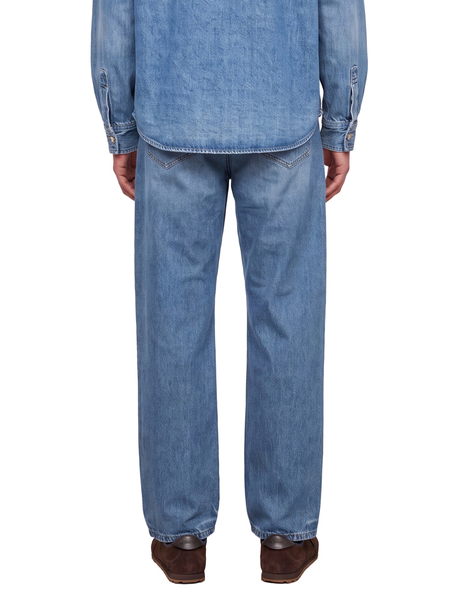 Jeans a gamba dritta Le De-nimes Droit in blu 