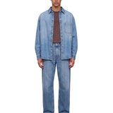 Jeans a gamba dritta Le De-nimes Droit in blu 