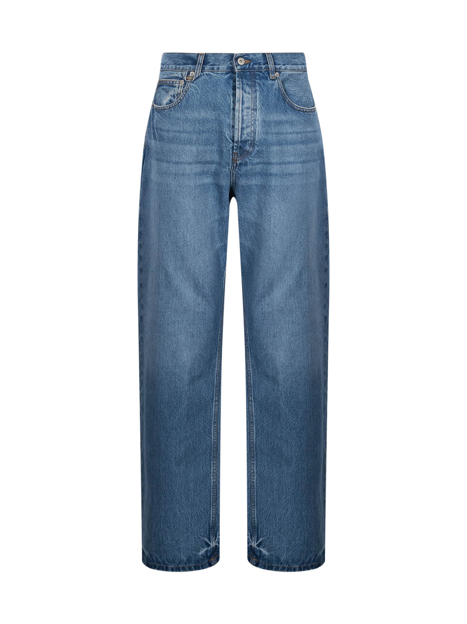 Jeans a gamba dritta Le De-nimes Droit in blu 