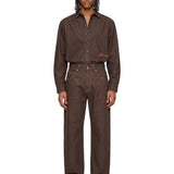 Jeans de-Nimes Tempo in marrone 