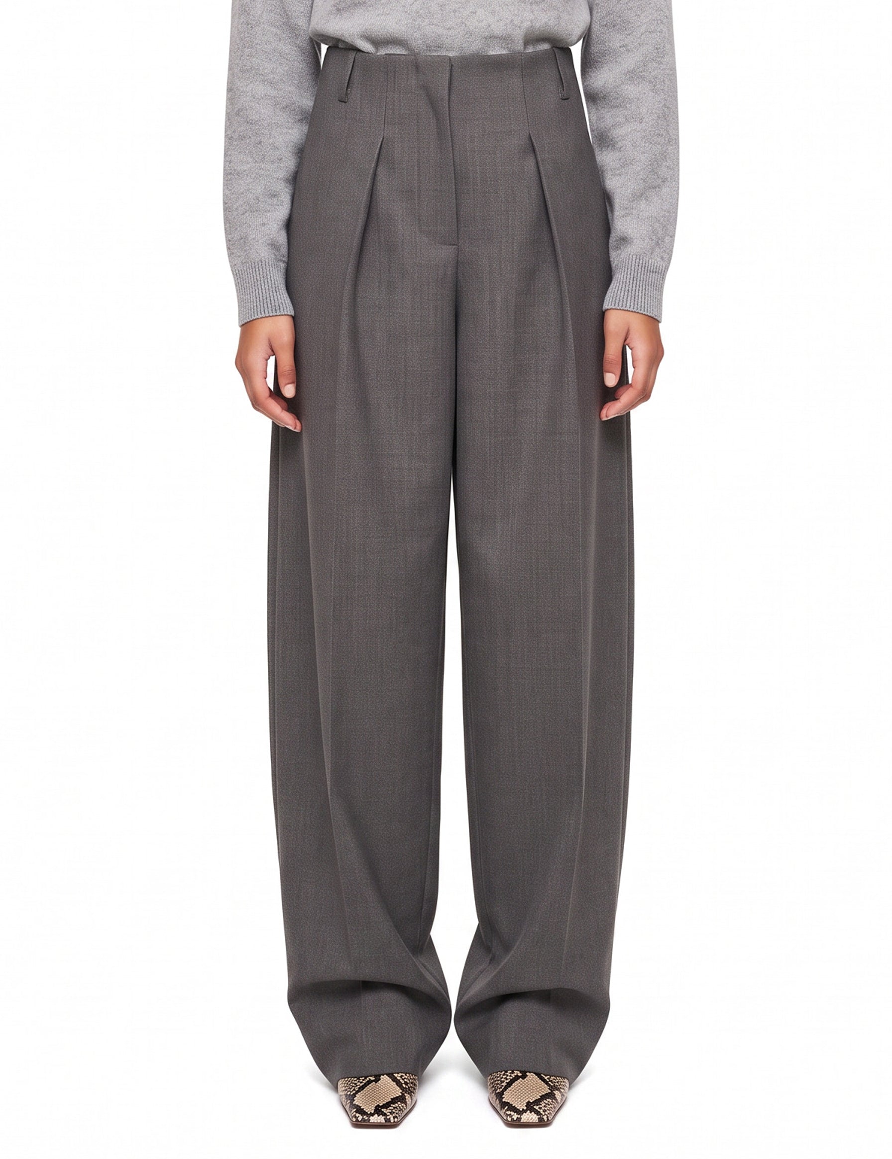 Pantaloni Ovalo in grigio 