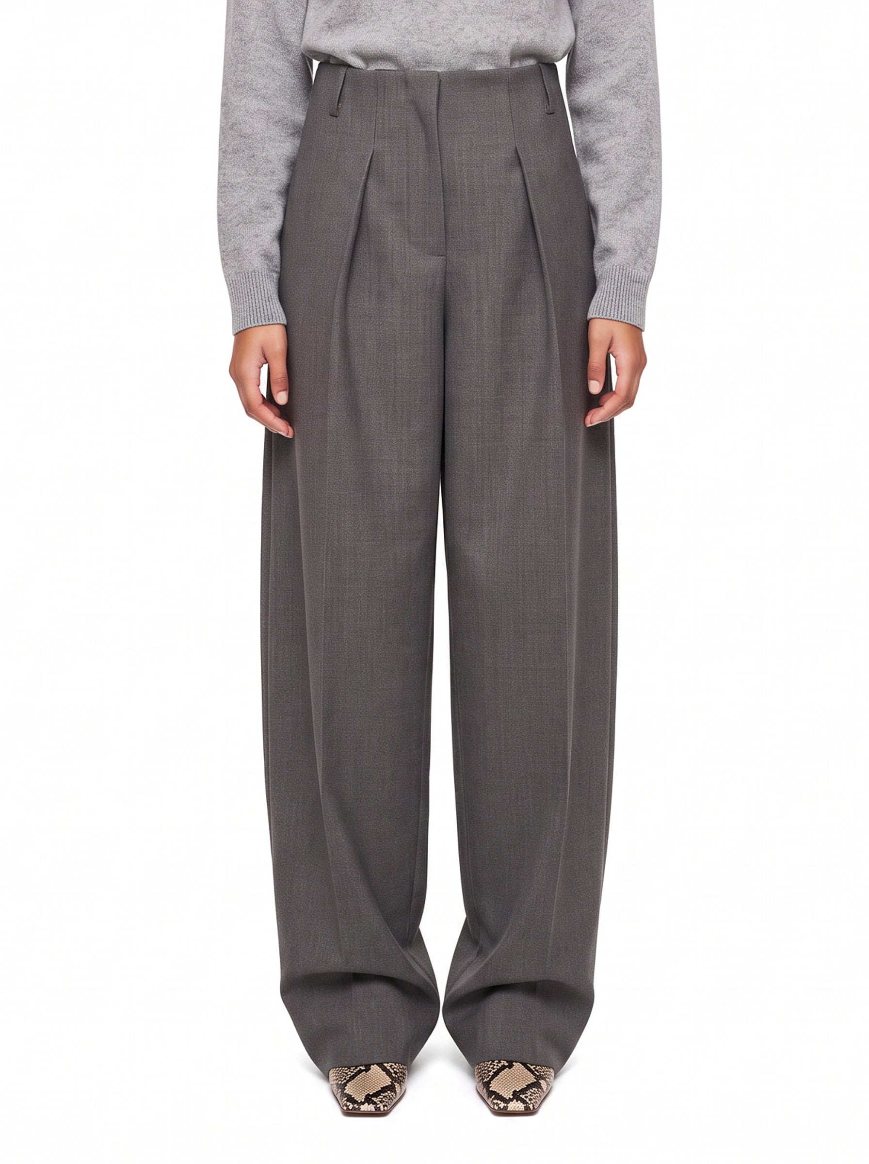 Pantaloni Ovalo in grigio 