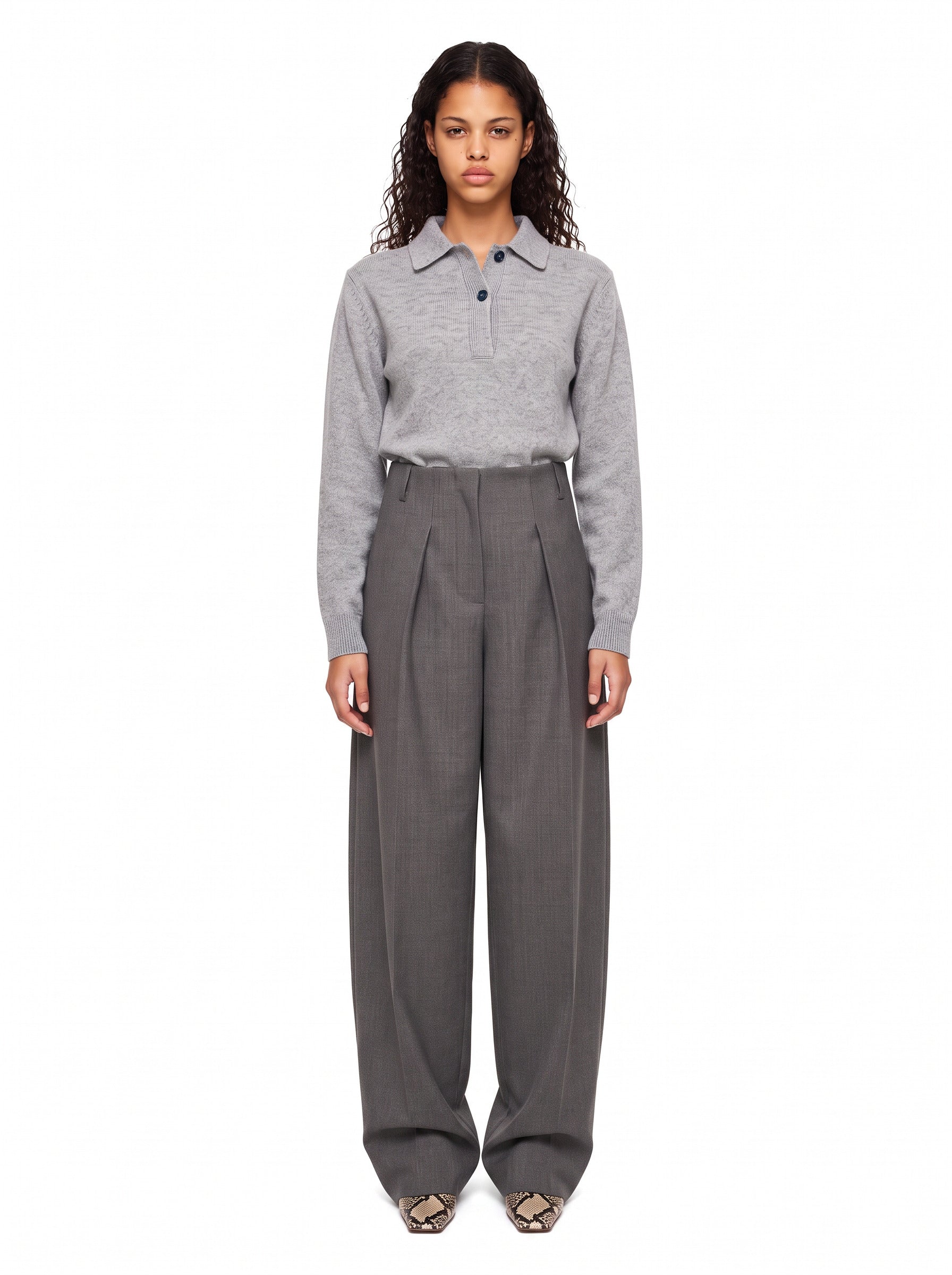 Pantaloni Ovalo in grigio 
