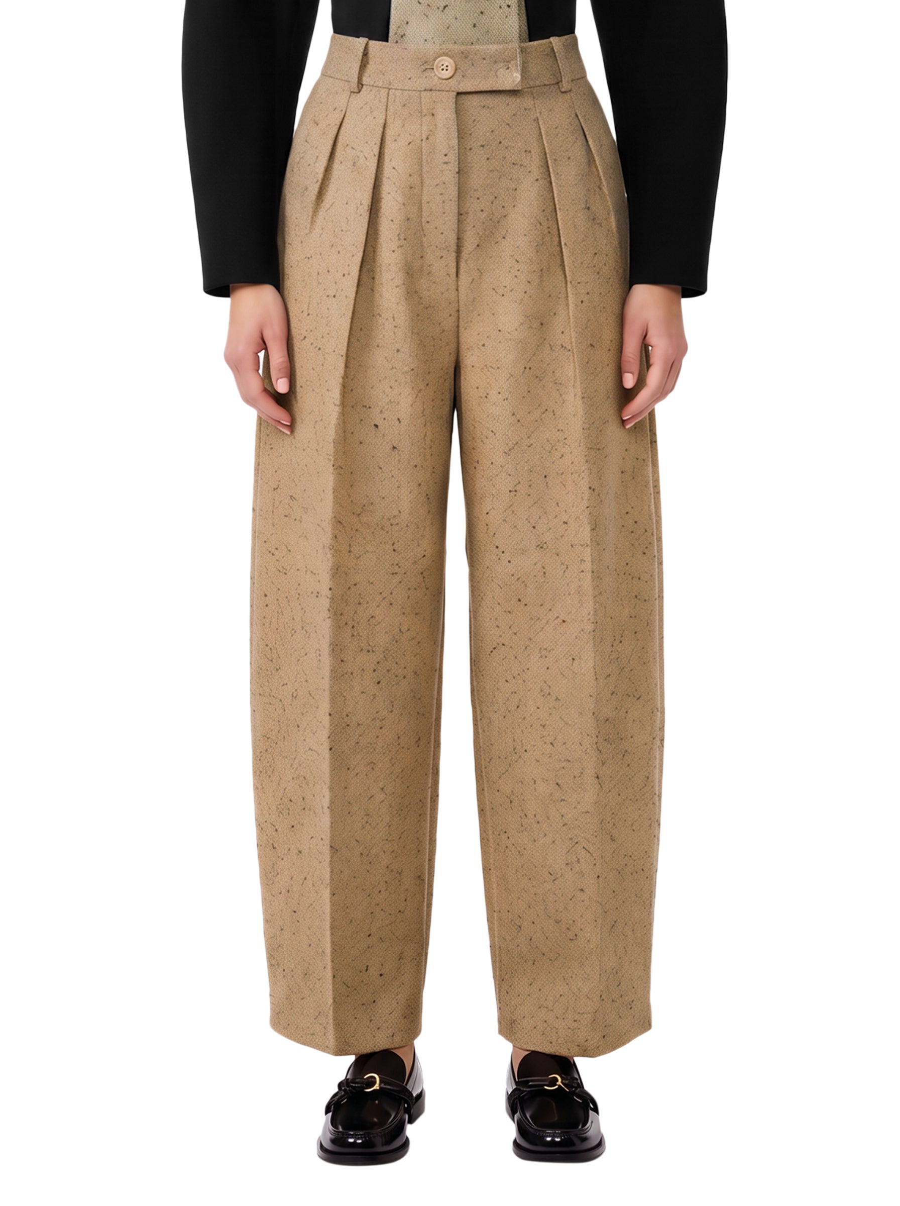 Pantaloni le pantalon ovalo in beige 