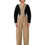 Pantaloni le pantalon ovalo in beige 