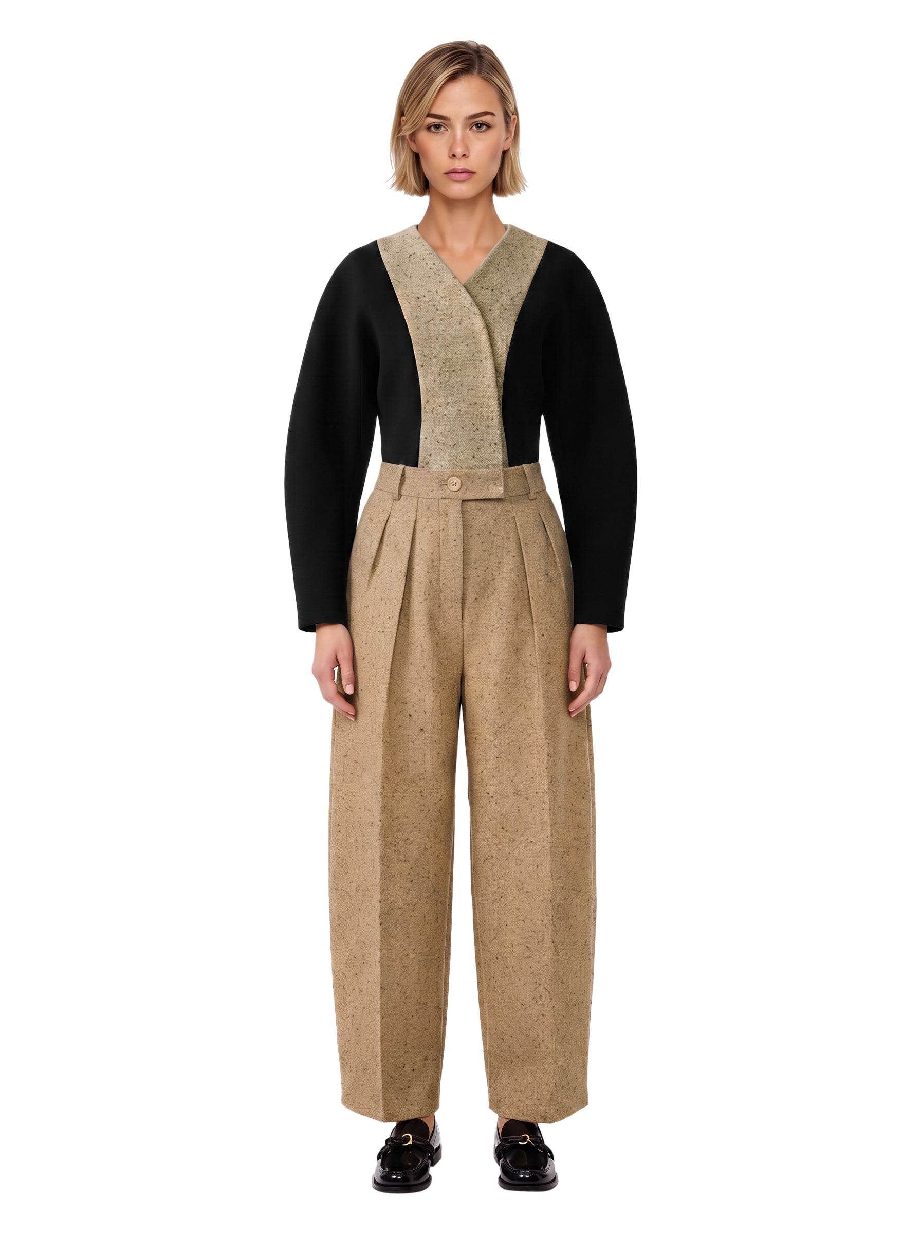 Pantaloni le pantalon ovalo in beige 