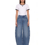 Jeans Le De-Nîmes Ovalo in blu 