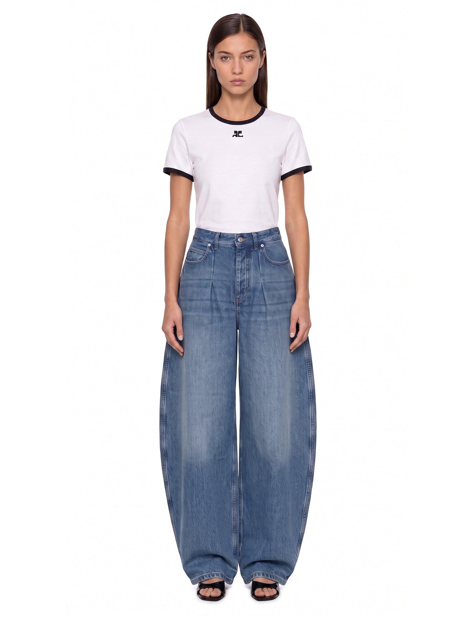 Jeans Le De-Nîmes Ovalo in blu 