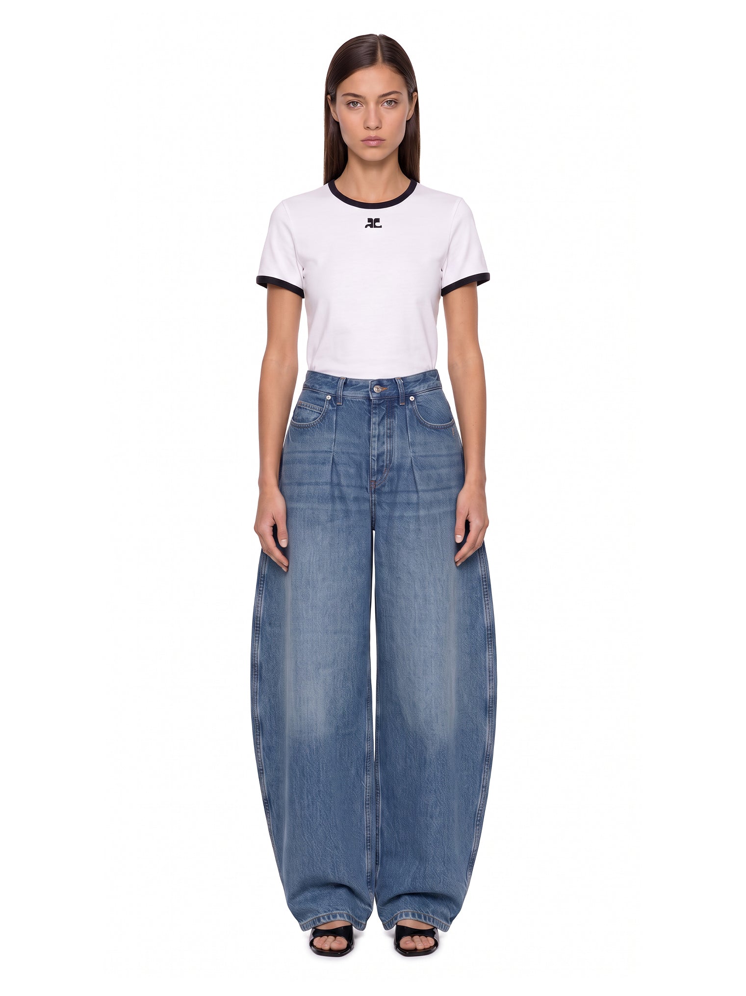Jeans Le De-Nîmes Ovalo in blu 