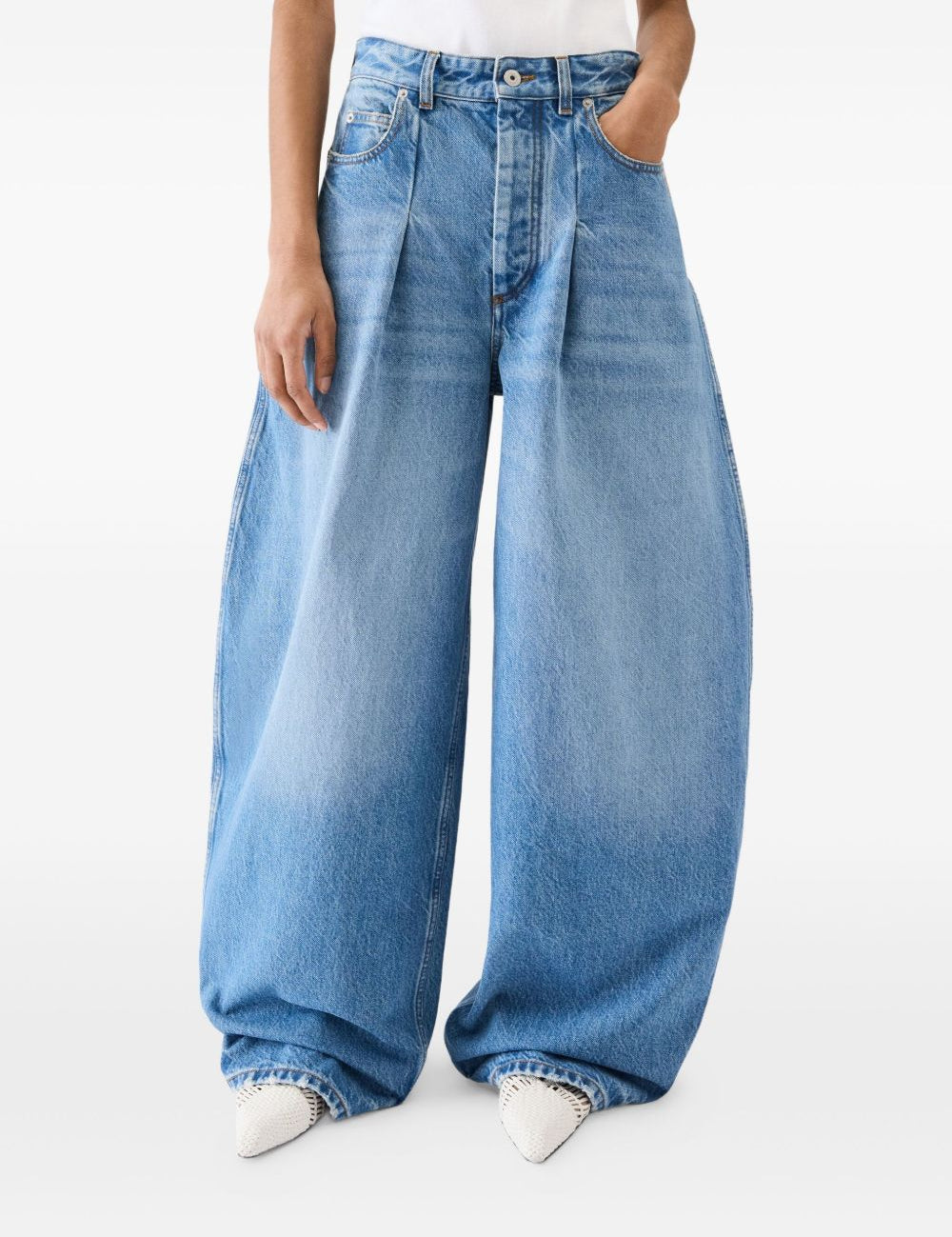 Jeans Le De-Nîmes Ovalo in blu 