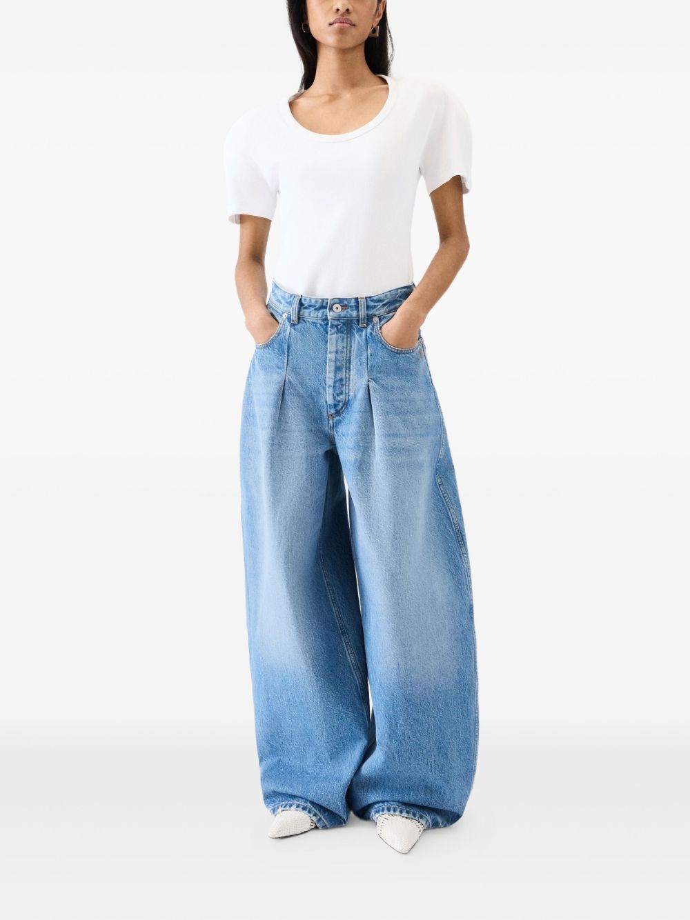 Jeans Le De-Nîmes Ovalo in blu 