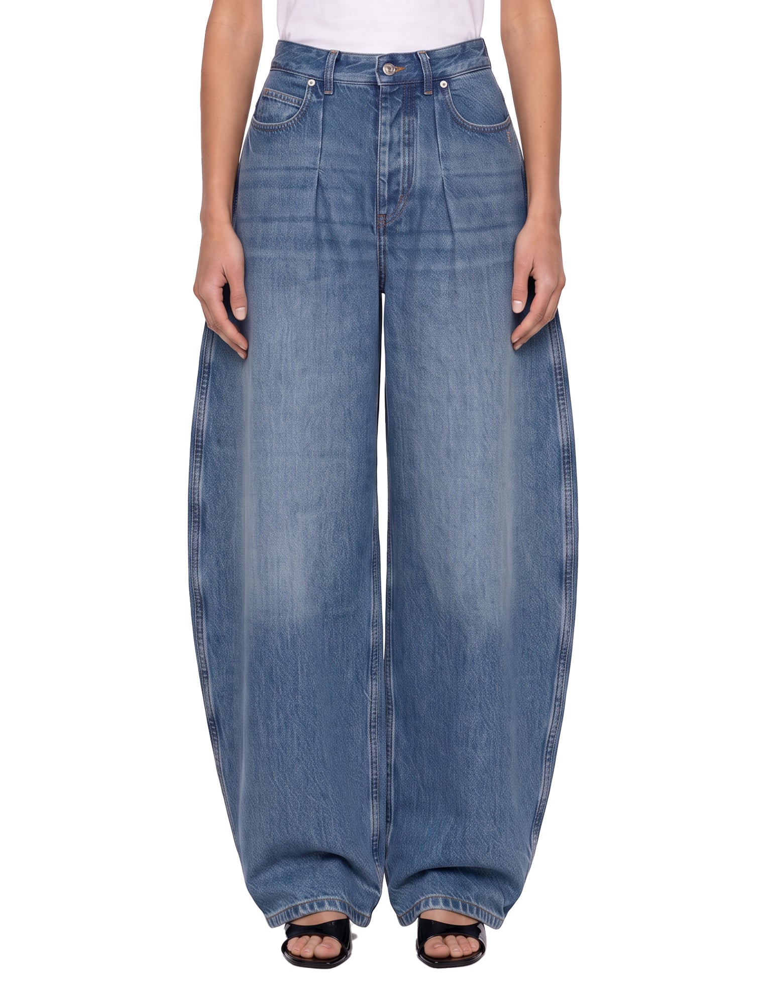 Jeans Le De-Nîmes Ovalo in blu 