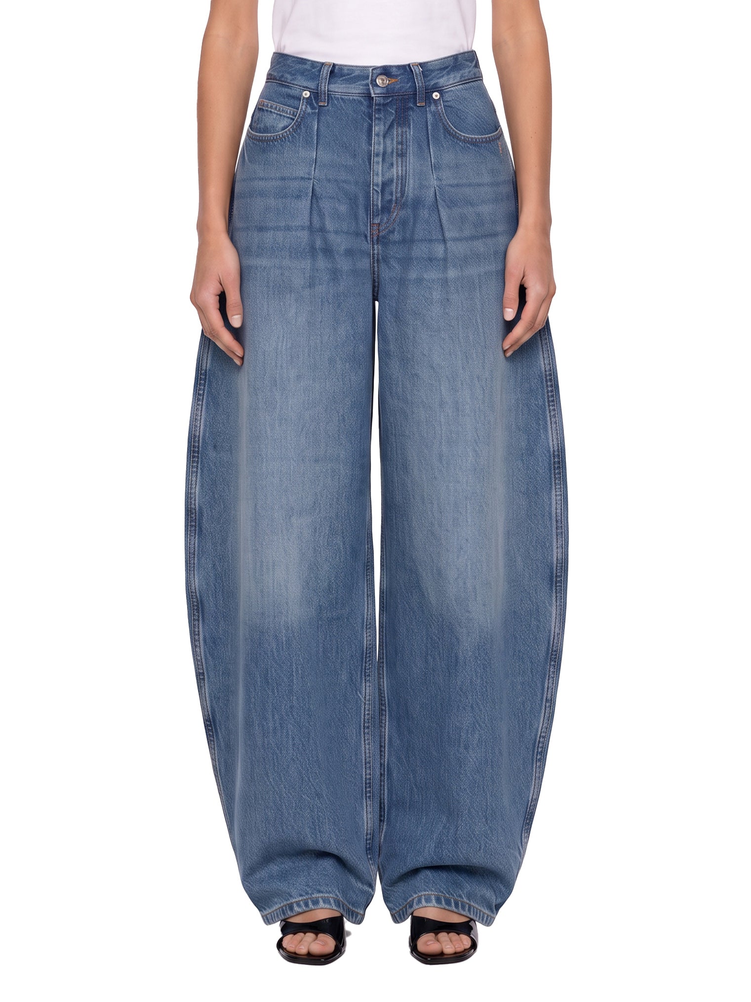 Jeans Le De-Nîmes Ovalo in blu 
