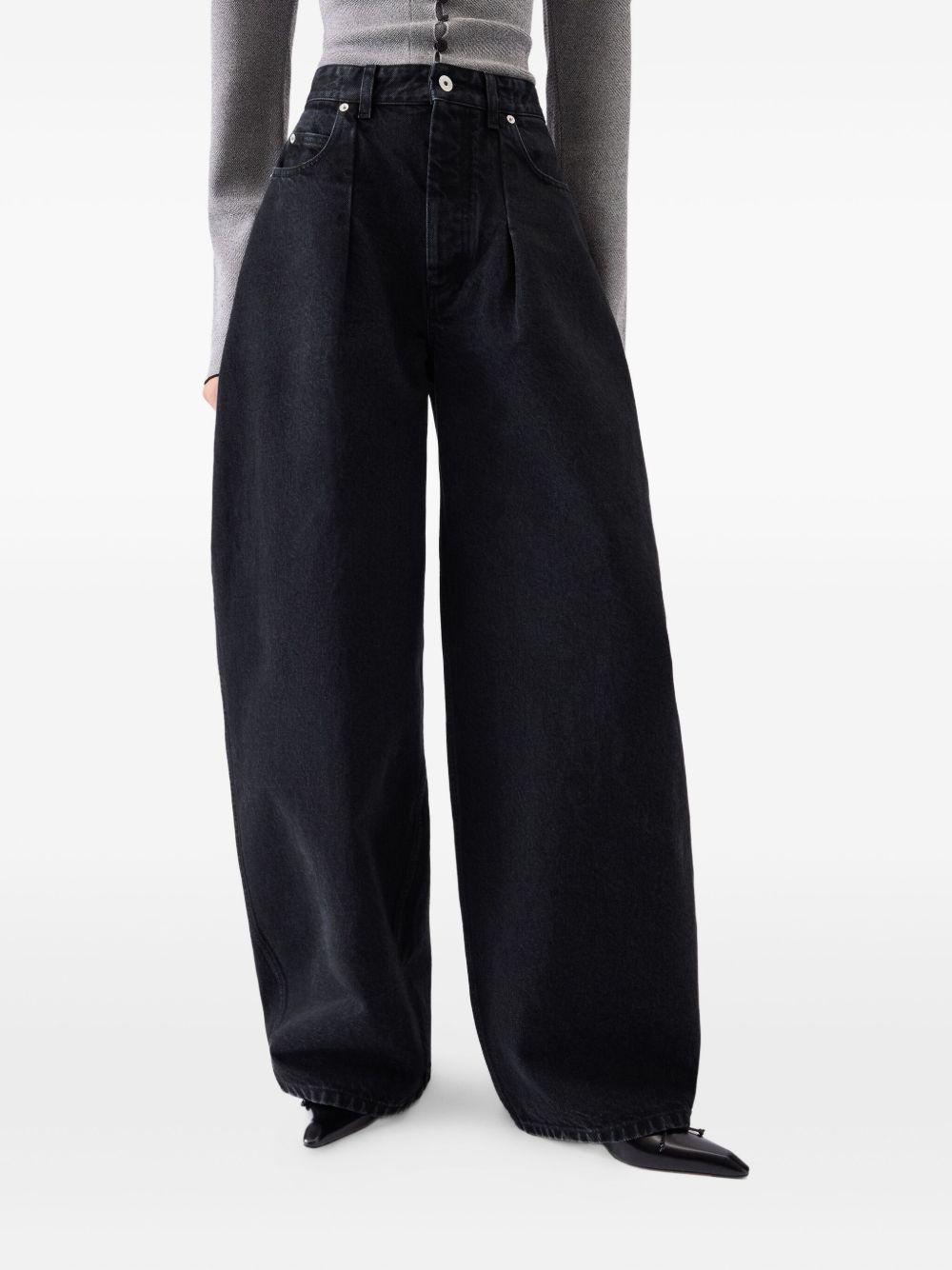 Jeans le de-nimes ovalo  in nero Jacquemus - donna 