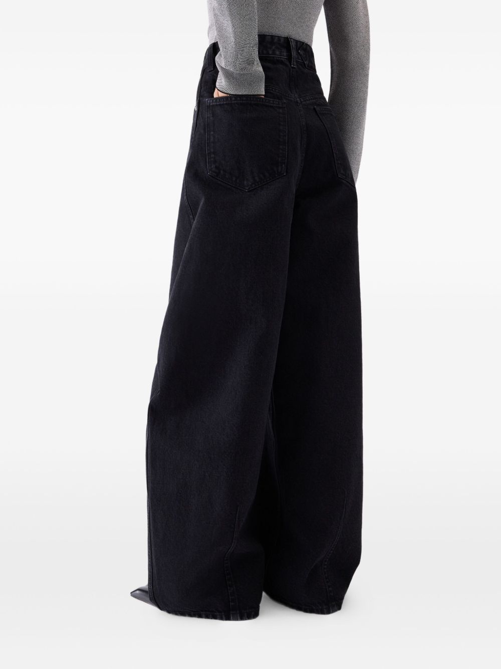 Jeans le de-nimes ovalo  in nero Jacquemus - donna 