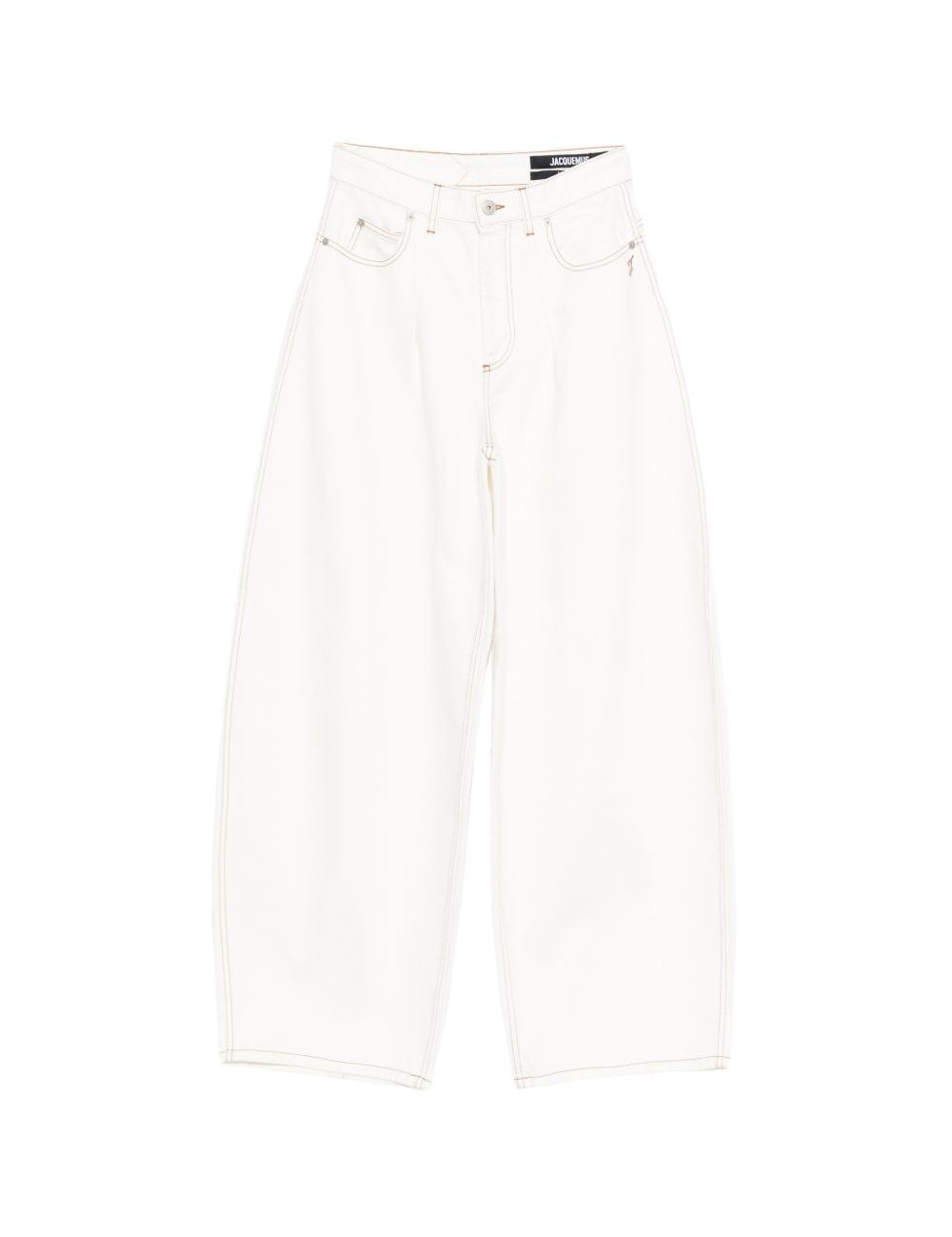 Jeans le de-nimes ovalo  in bianco Jacquemus - donna 