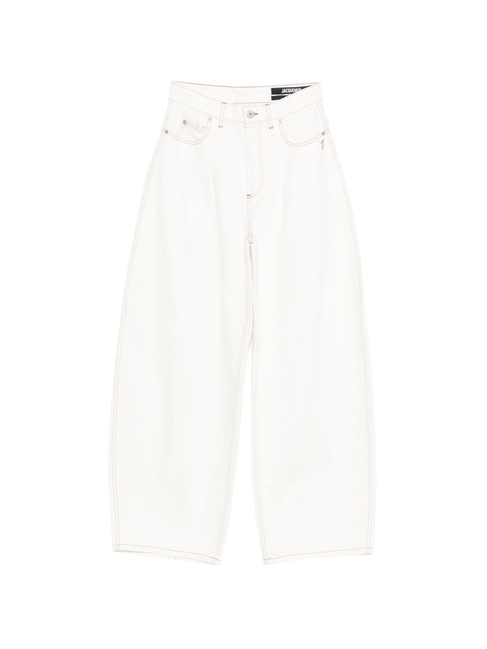 Jeans le de-nimes ovalo  in bianco Jacquemus - donna 
