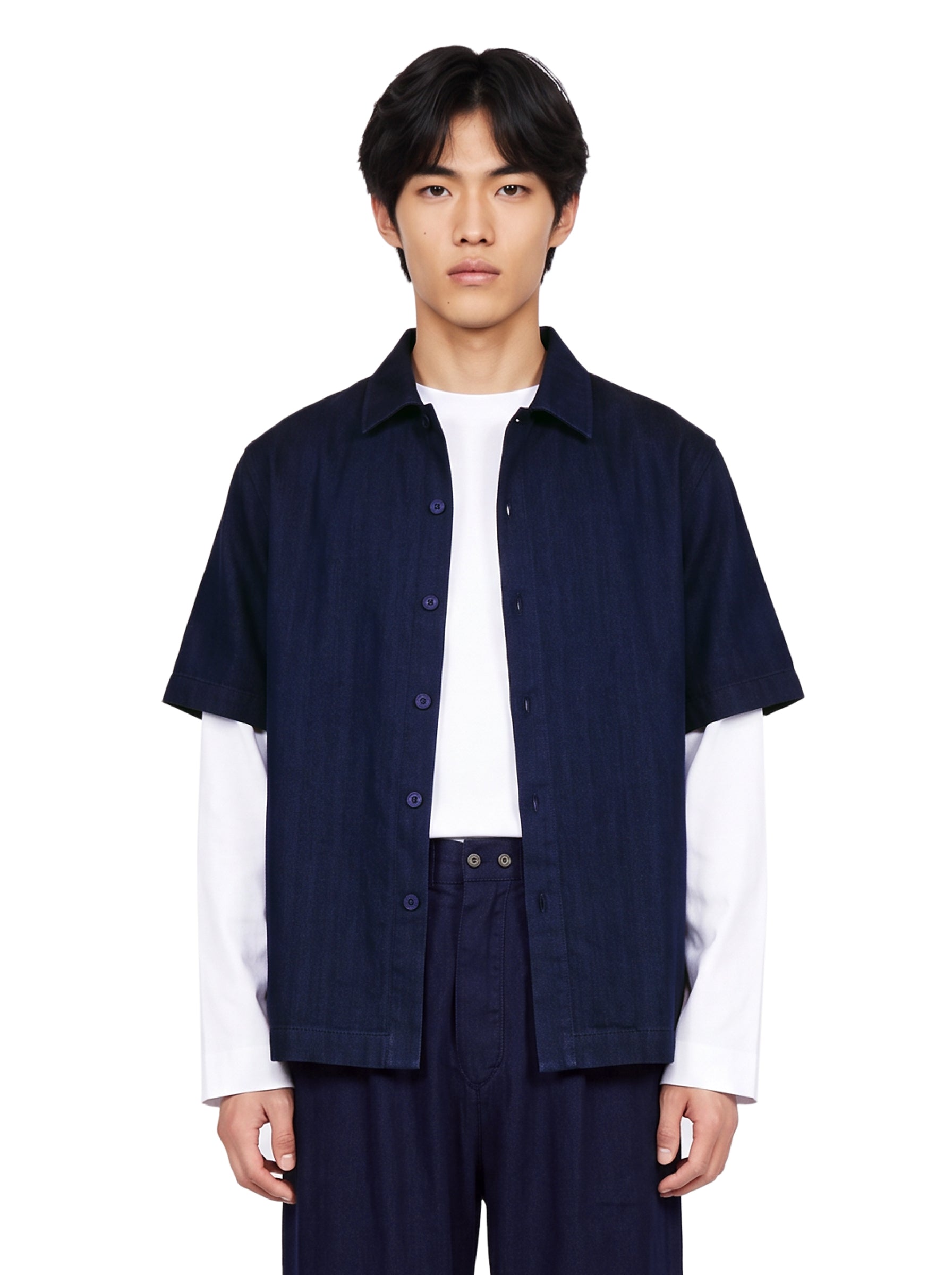 Camicia Pyjama in denim blu 