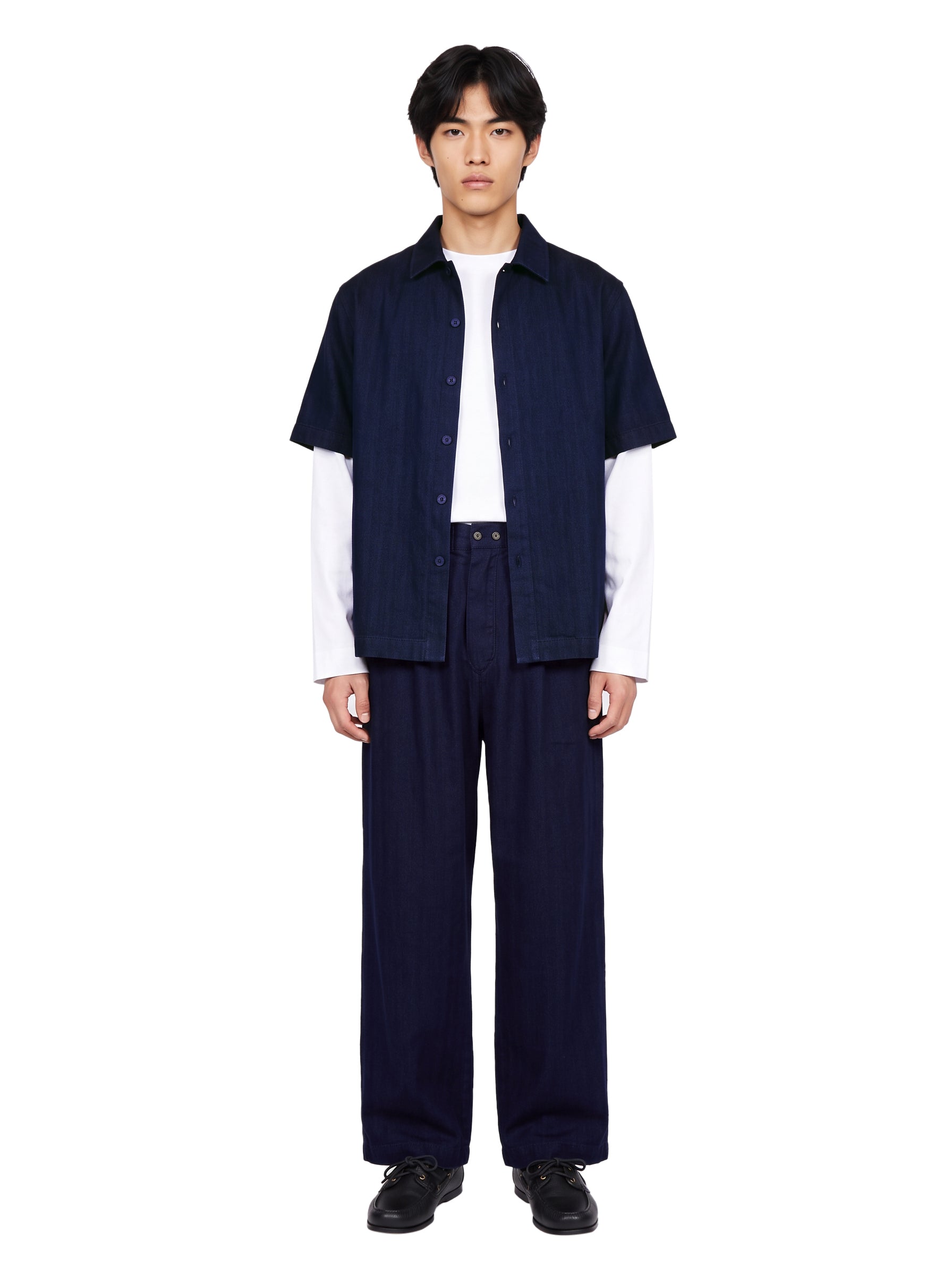 Camicia Pyjama in denim blu 