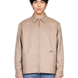 Giacca camicia Flash in beige 