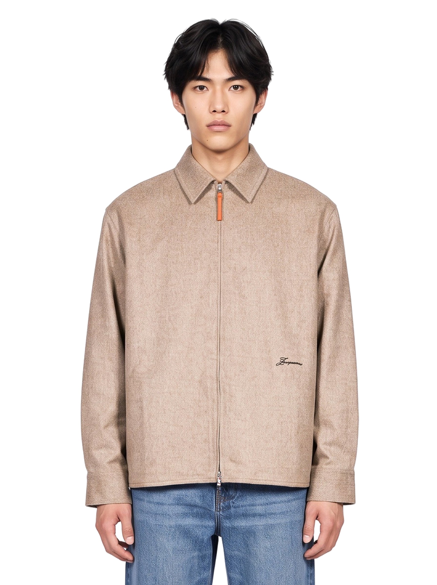 Giacca camicia Flash in beige 