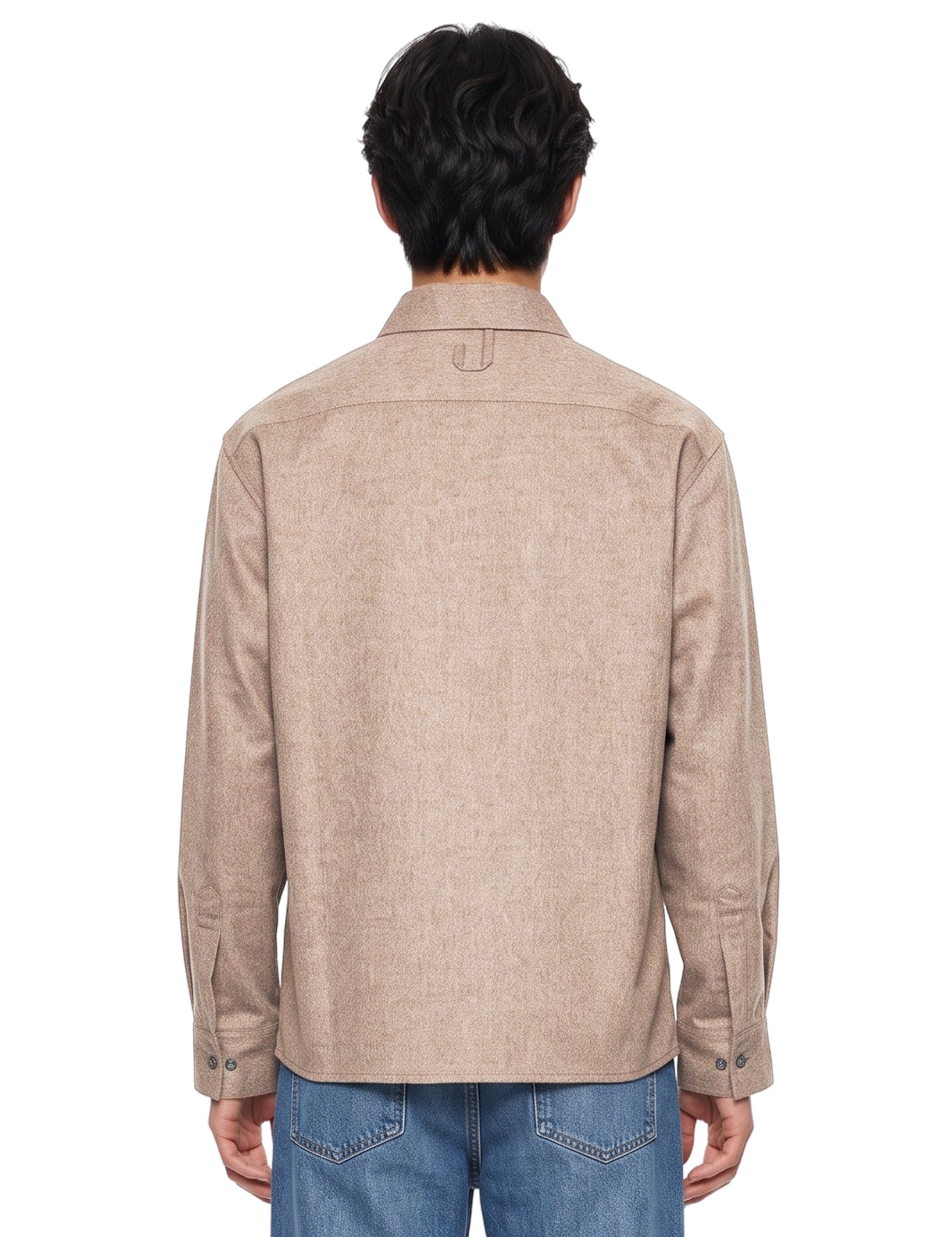 Giacca camicia Flash in beige 