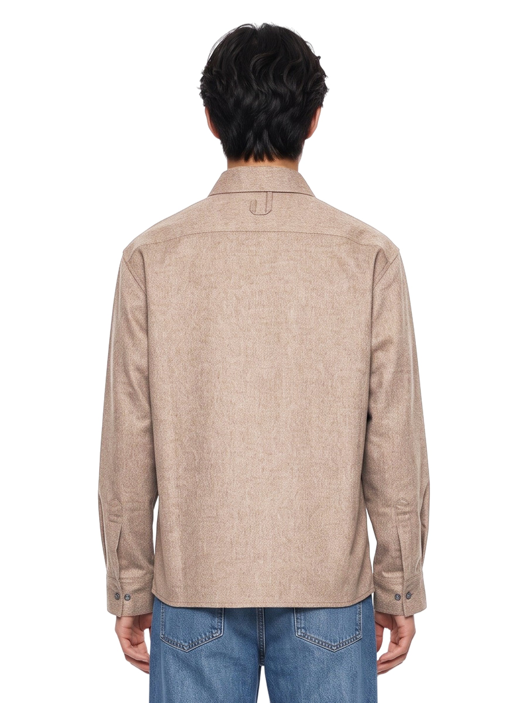 Giacca camicia Flash in beige 