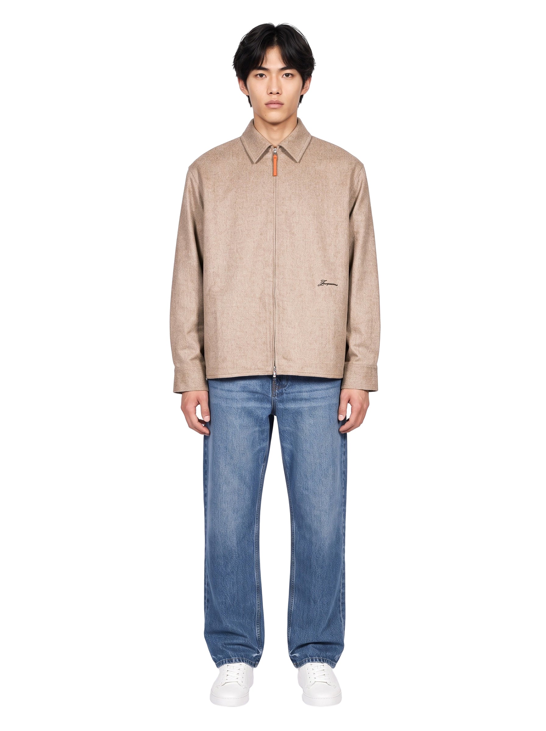 Giacca camicia Flash in beige 