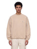 Sweatshirt with ribbon in beige