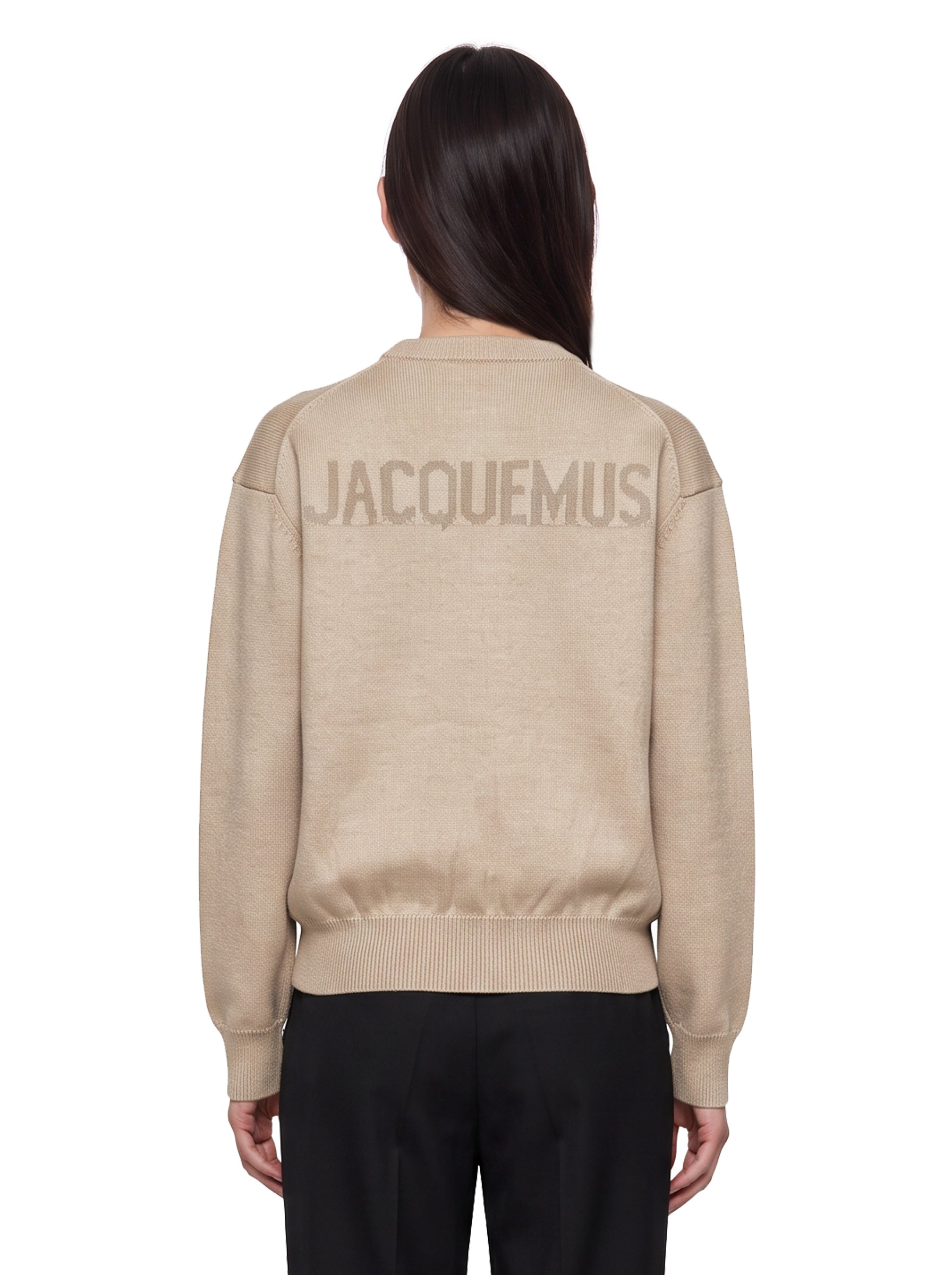 Maglia Moulin girocollo in beige 