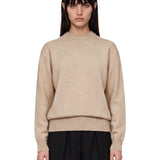 Maglia Moulin girocollo in beige 