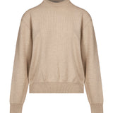 Maglia Moulin girocollo in beige 