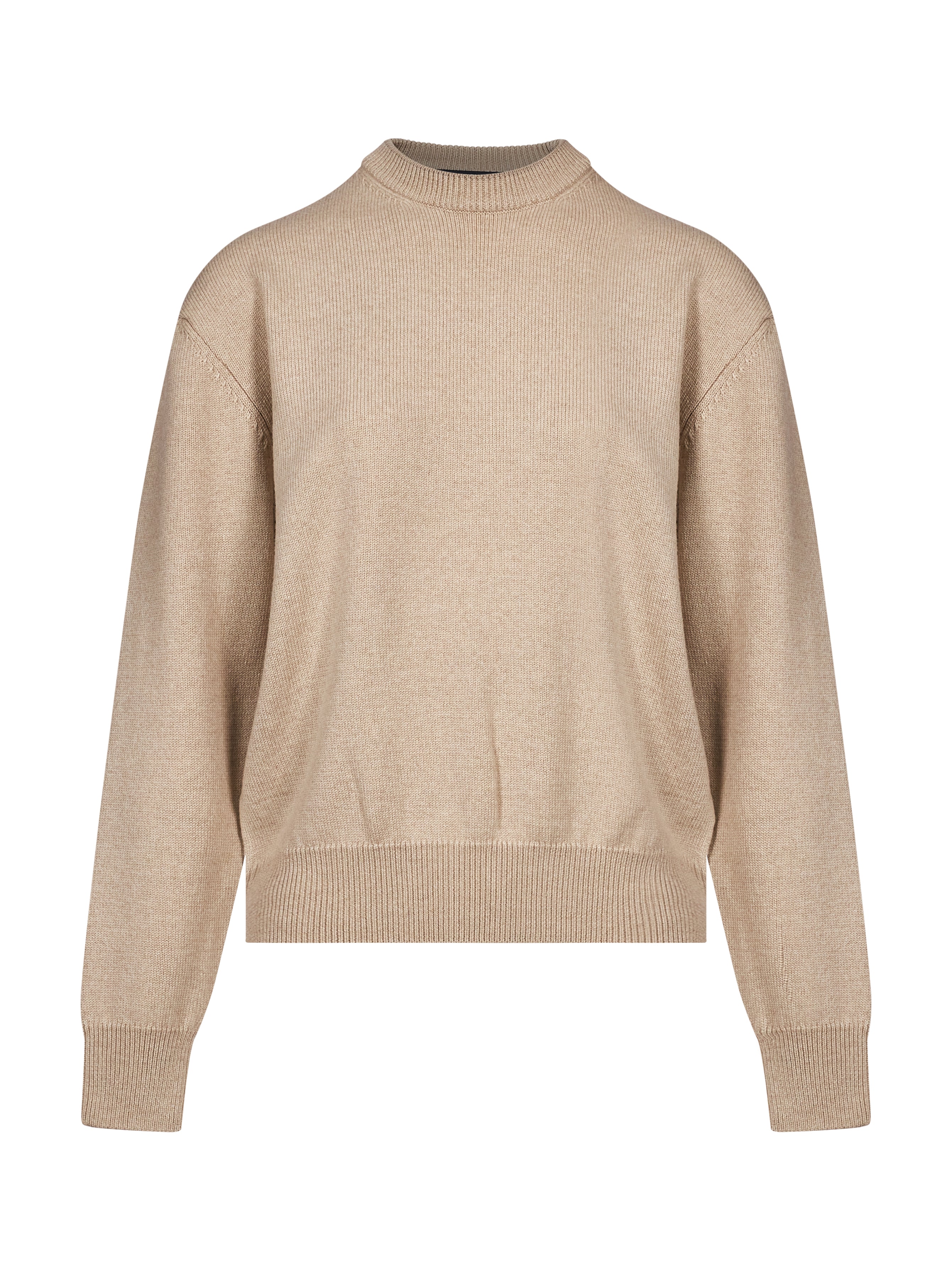 Maglia Moulin girocollo in beige 