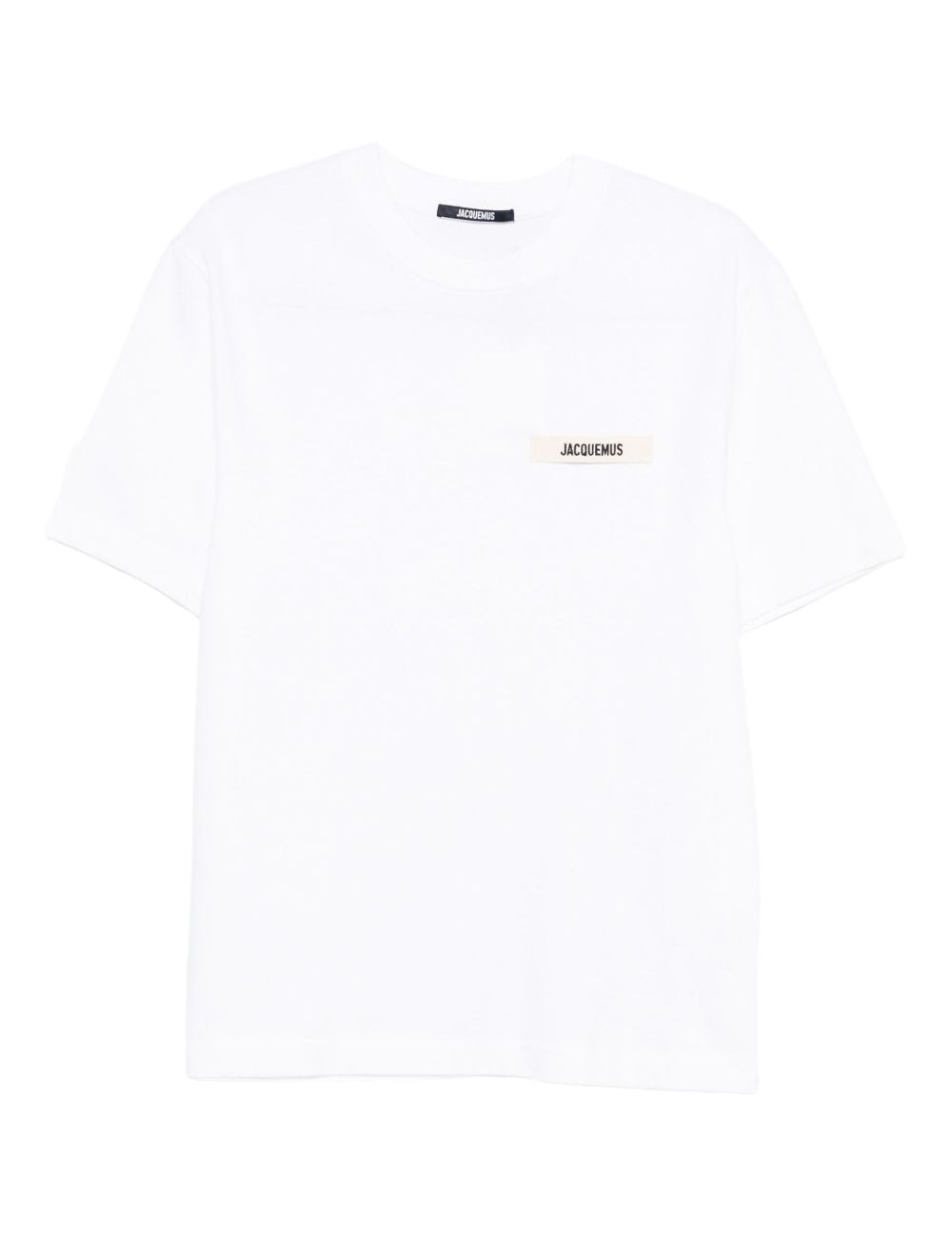 T-shirt Le T-shirt Gros Grain in bianco Jacquemus - Unisex 