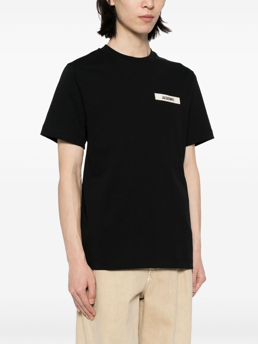 T-shirt Le T-shirt Gros Grain in nero Jacquemus - uomo 