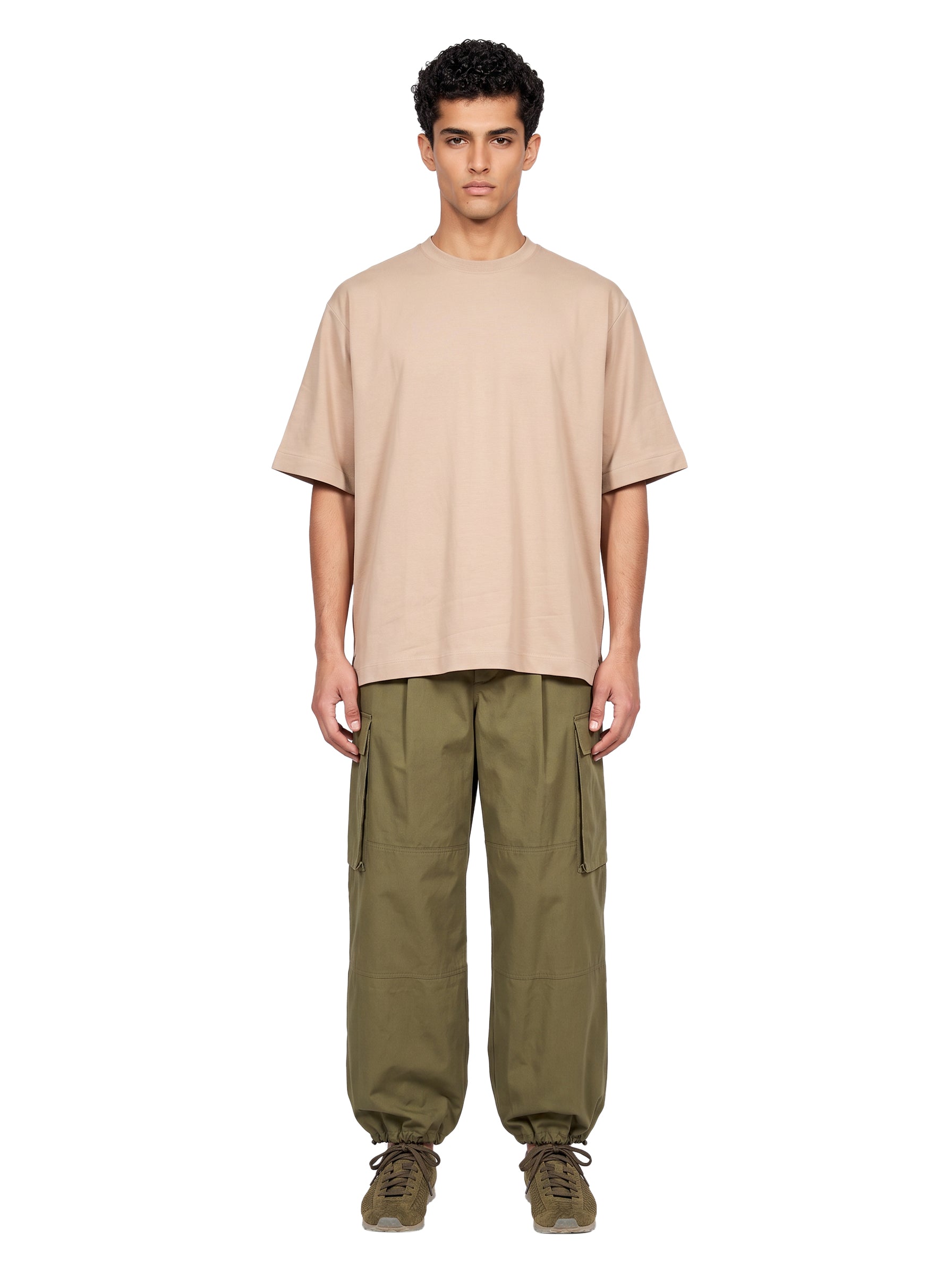 T-shirt a maniche corte Gros Grain in beige 