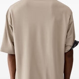 T-shirt a maniche corte Gros Grain in beige 