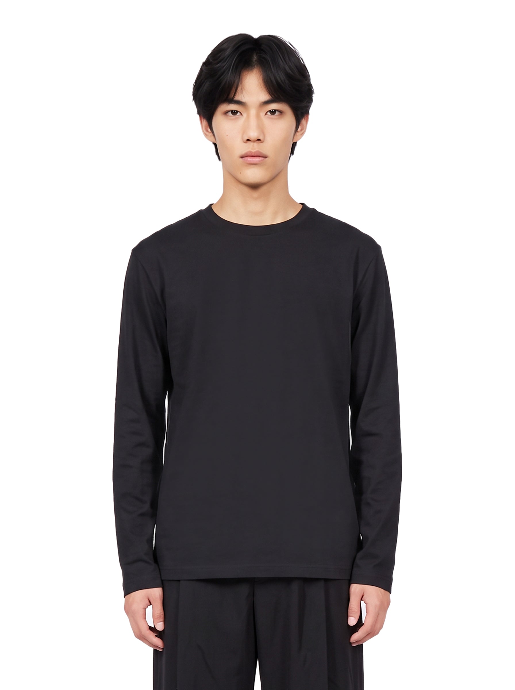 T-shirt Rond Carré ML in nero 