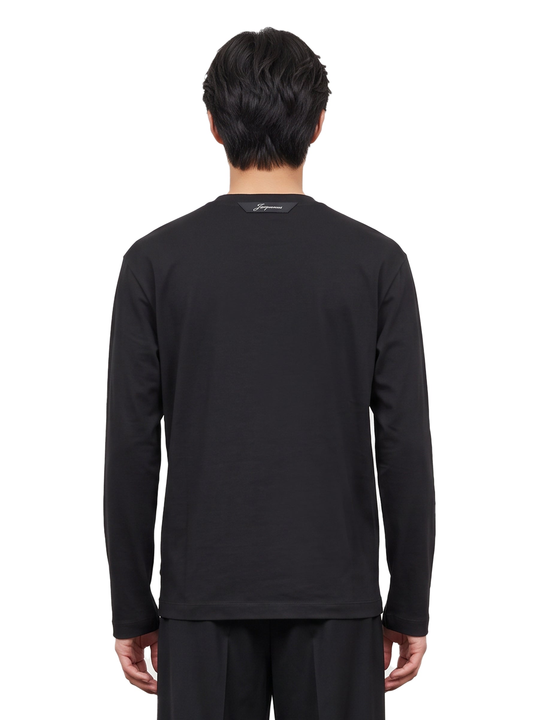 T-shirt Rond Carré ML in nero 