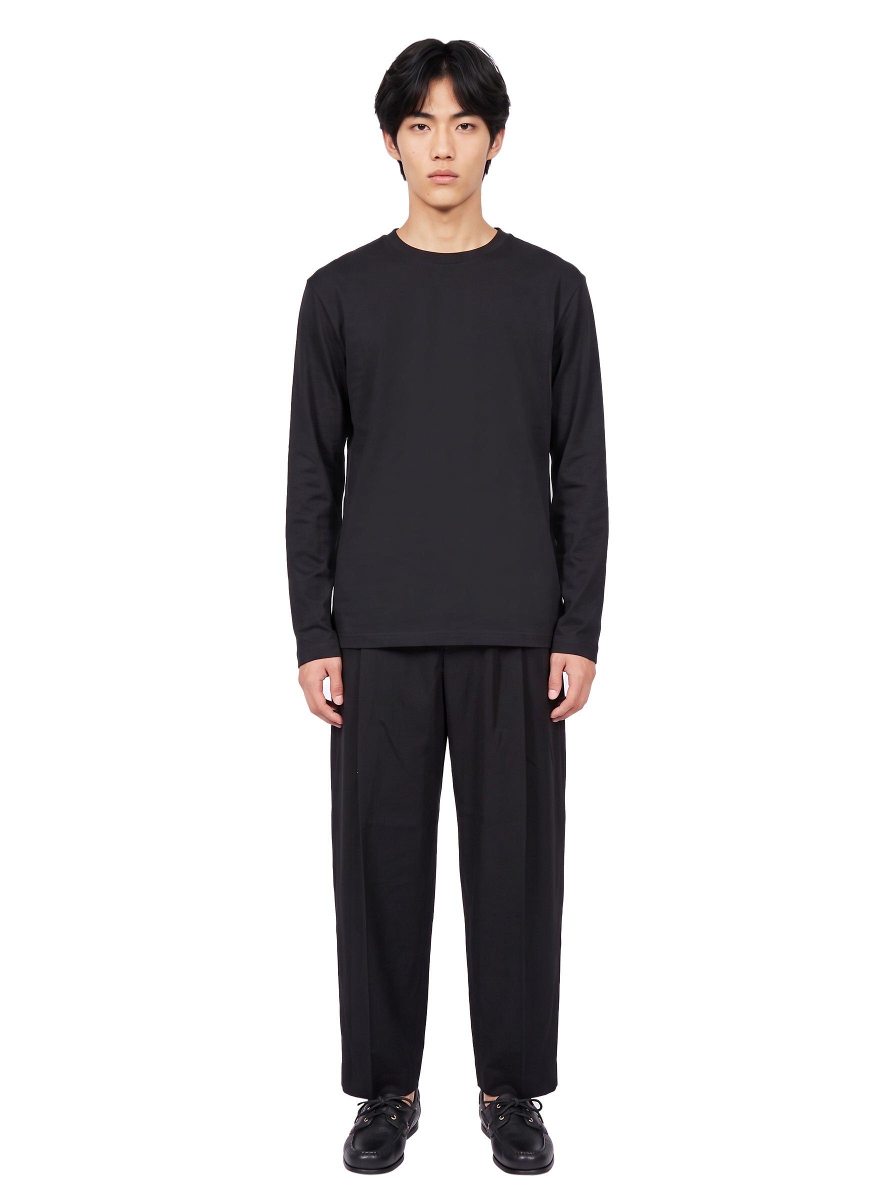 T-shirt Rond Carré ML in nero 
