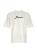 T-shirt con logo in bianco Jacquemus - unisex