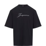 T-shirt con logo in nero 