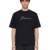 T-shirt con logo in nero 